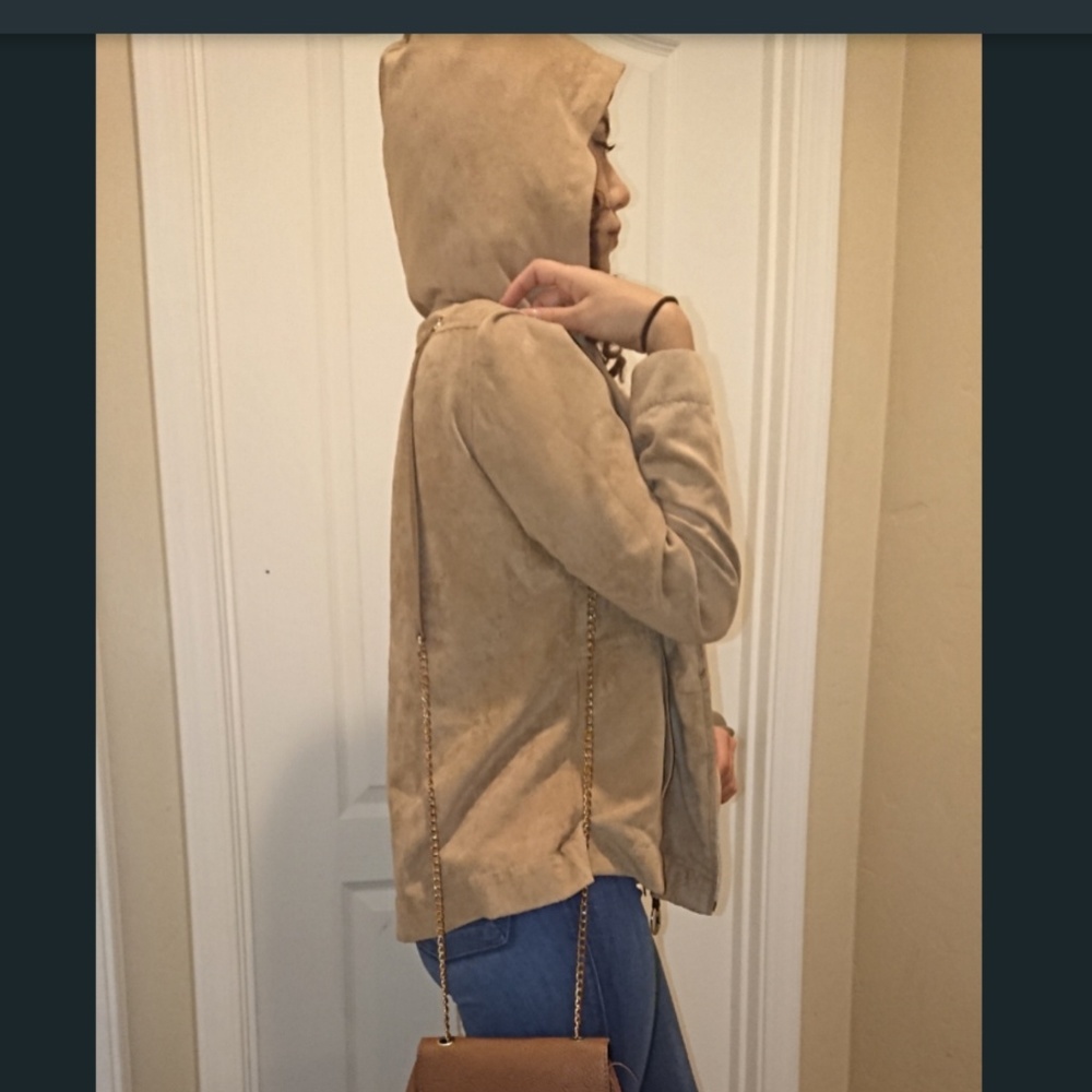 Suede jacket.